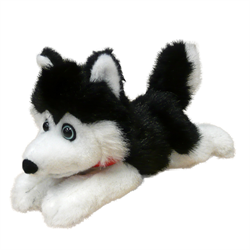 Red husky top stuffed animal