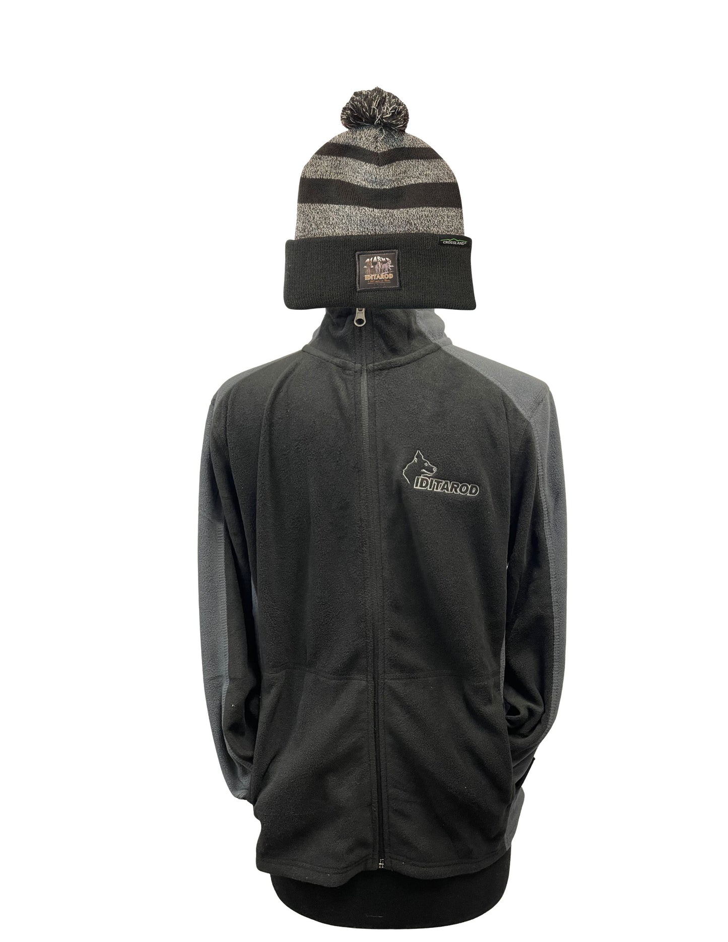 Zip Fleece Jacket & 2026 Knit Hat Bundle