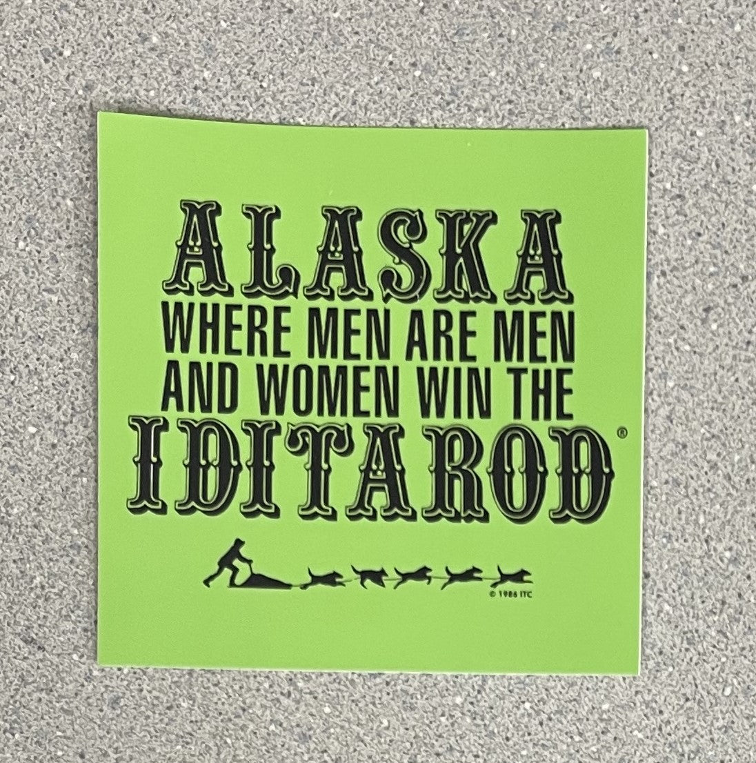 Men Are Men Sticker - Green