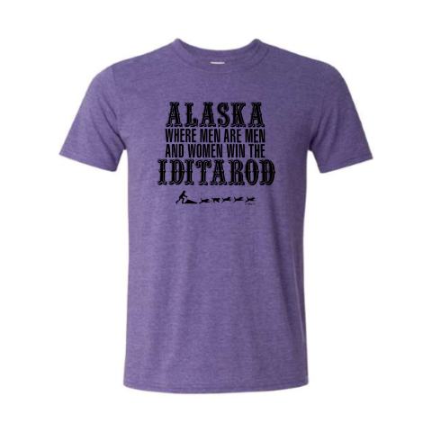 Men Are Men T Shirt Heather Purple