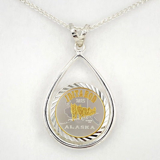 2025 1/10 oz Gold Relief Teardrop Pendant