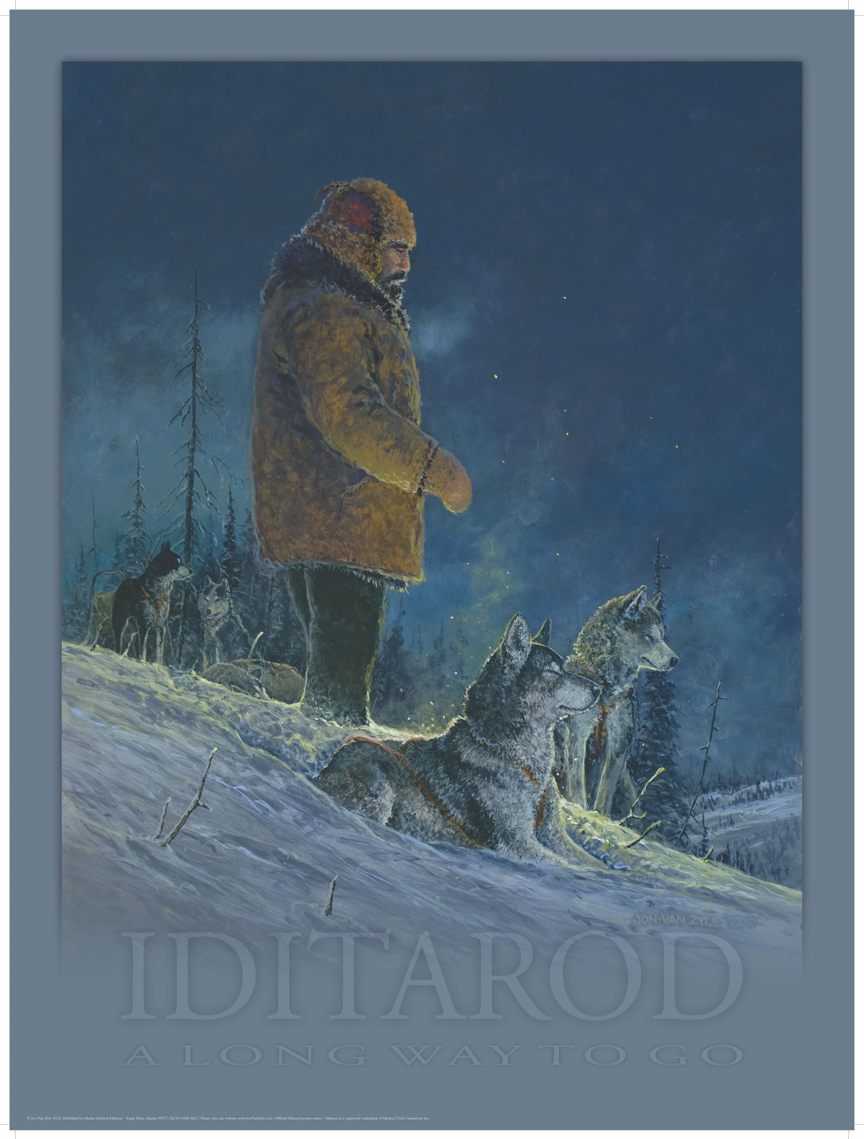 2024 Jon Van Zyle Poster Iditarod   2024JVZposter4 