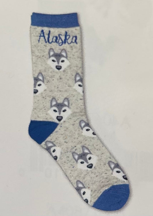 Adult Sock Cute Husky