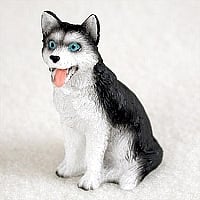 Tiny Husky Figurine