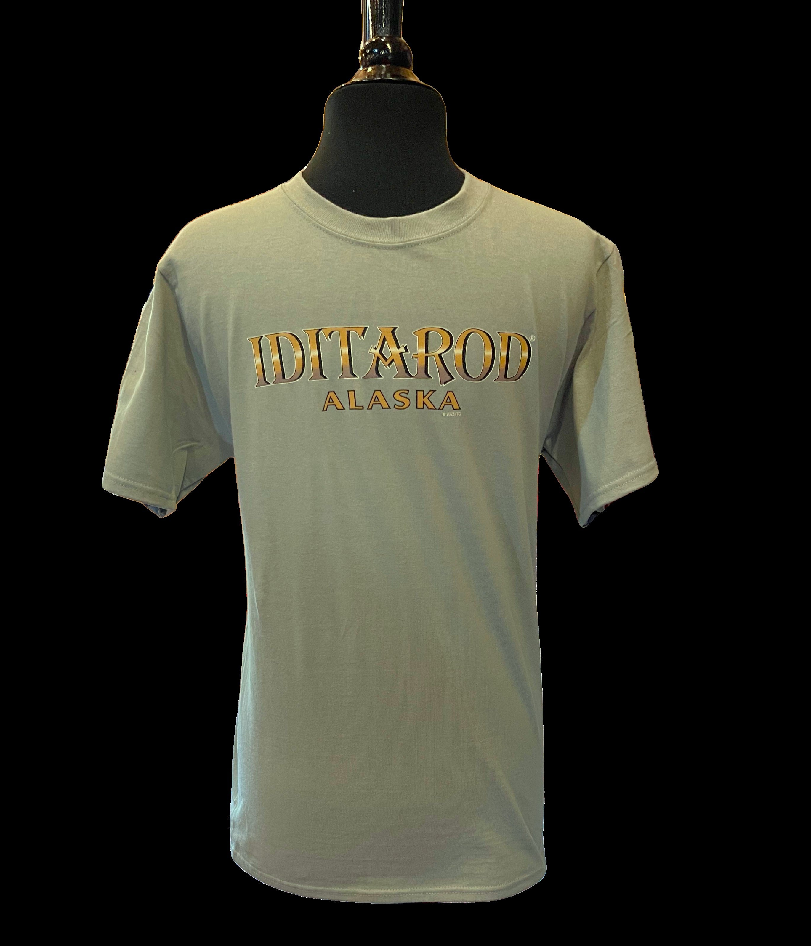 Iditarod Text T Shirt Stonewash Green