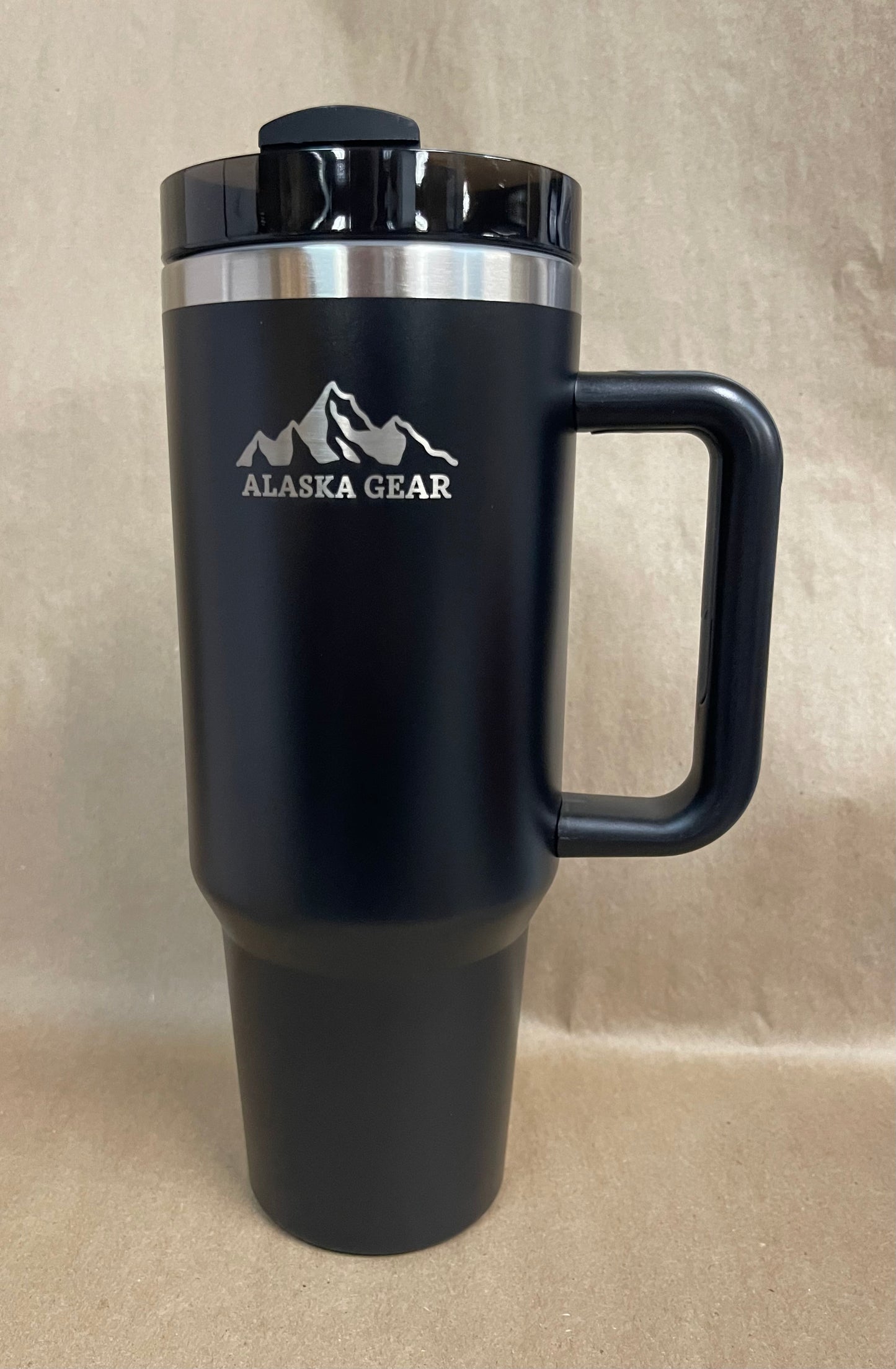 40 Ounce Tumbler w/Handle Black