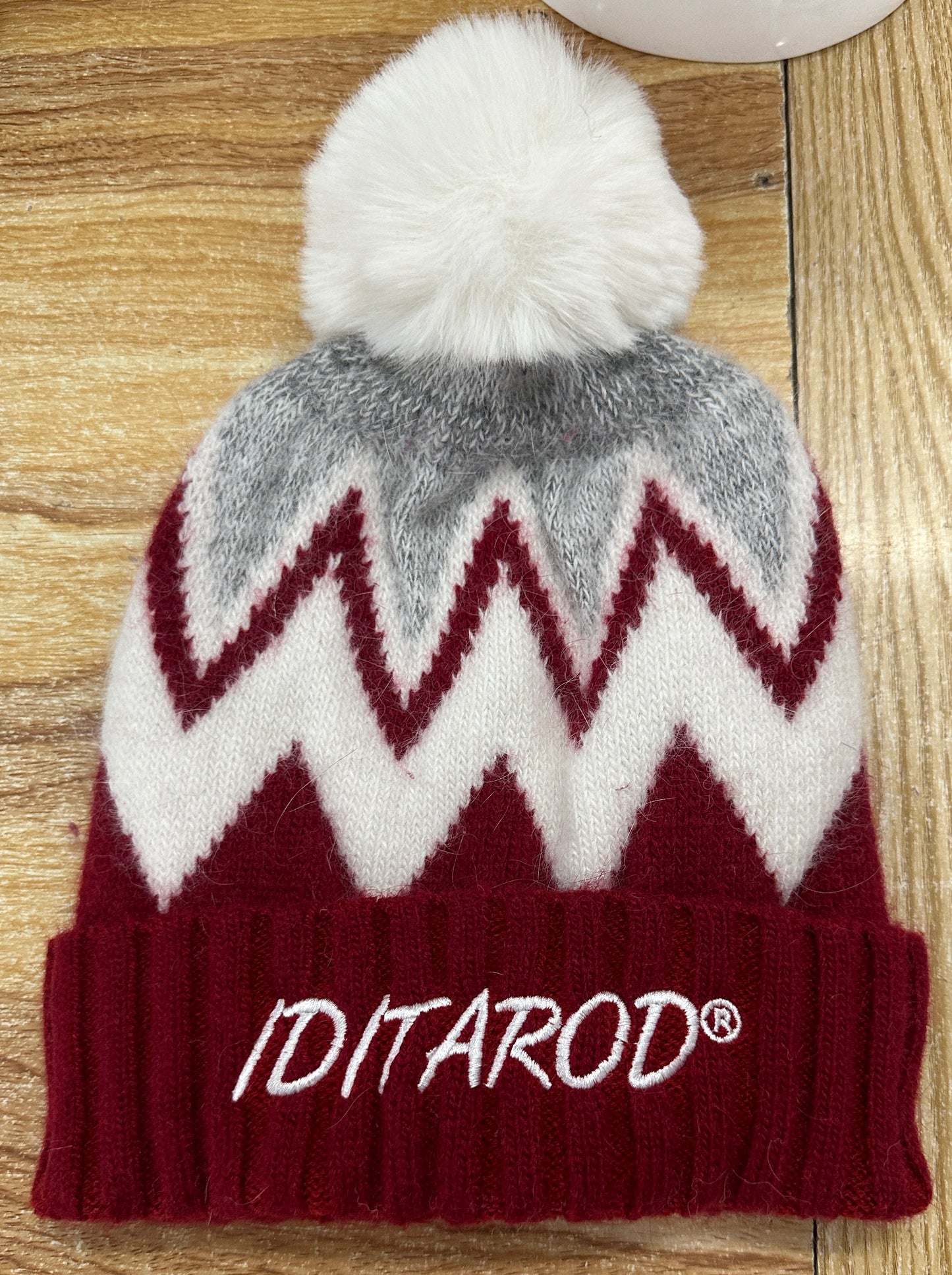 Red/Grey Knit Hat
