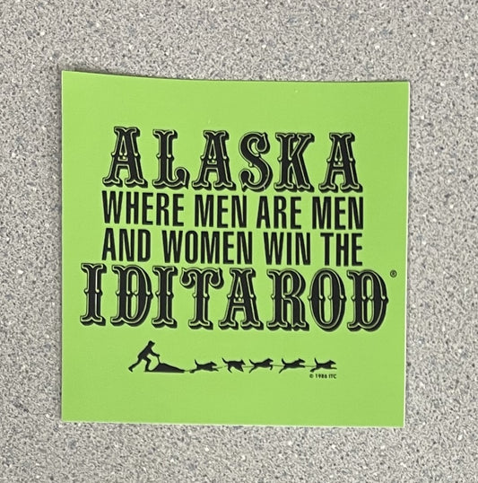 Men Are Men Sticker - Green