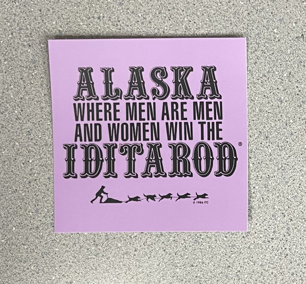 Men Are Men Sticker - Purple – Iditarod