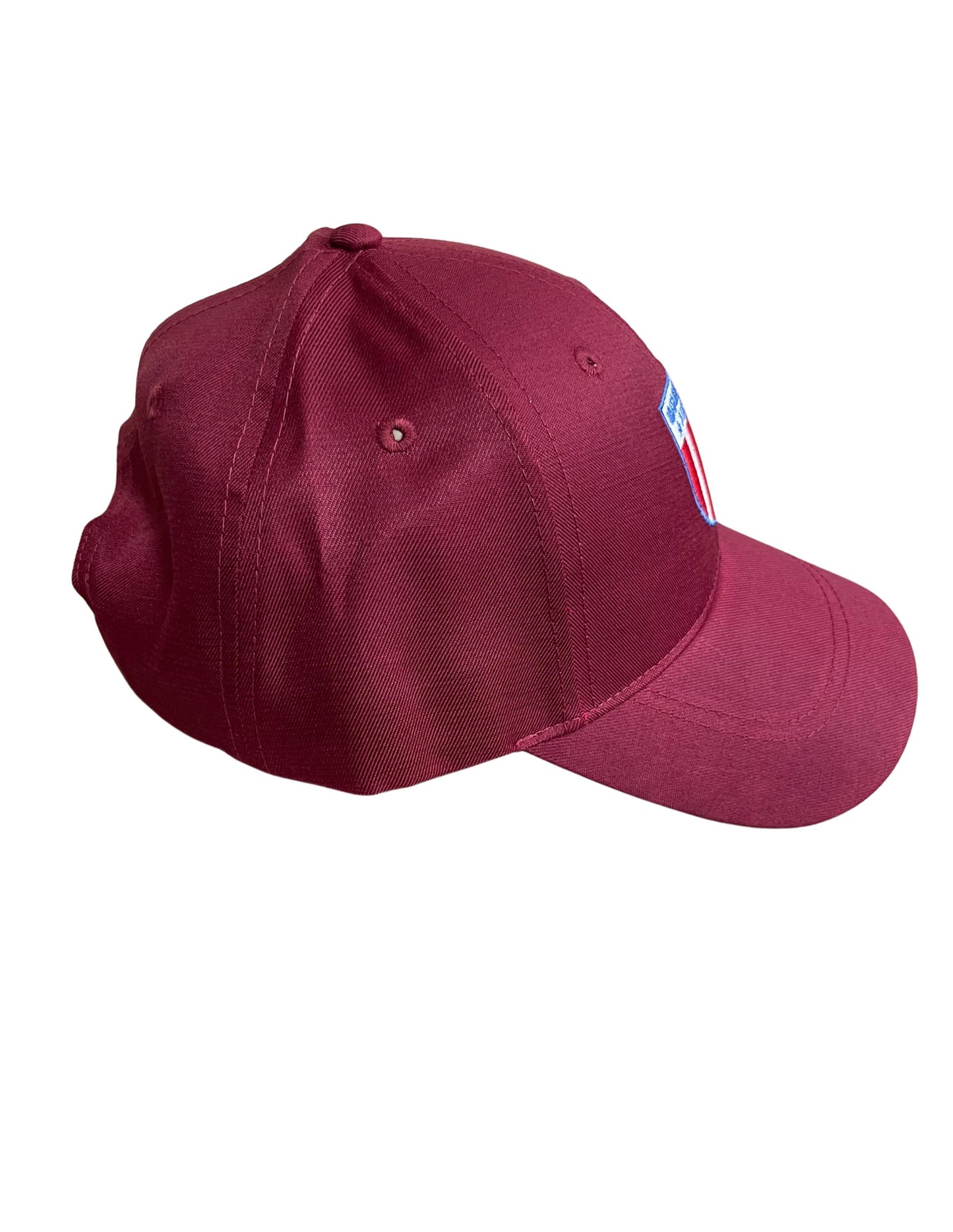 Embroidered Shield Logo Baseball Cap - Maroon