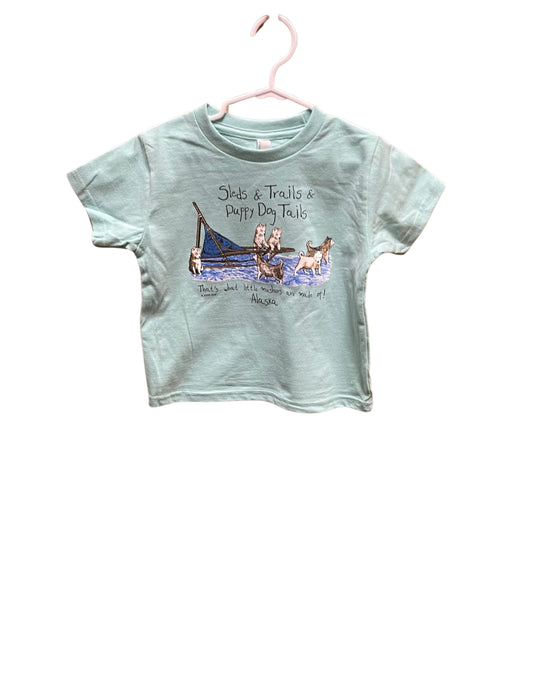 Sleds and Trails Toddler T - Seafoam
